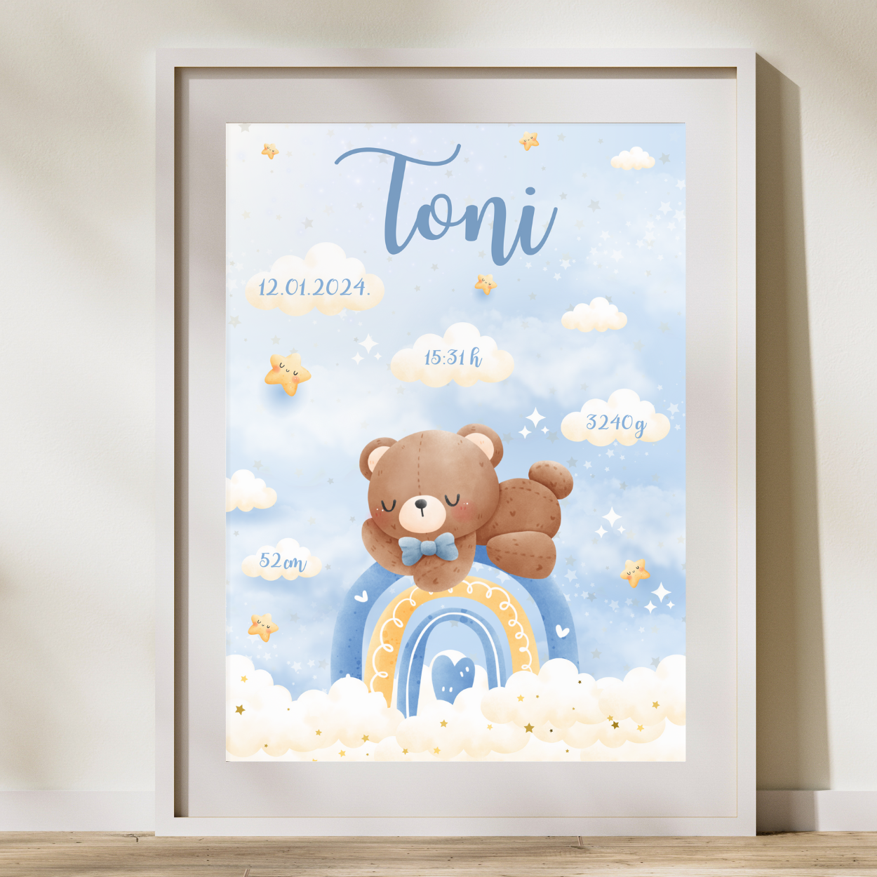 poklon u rodilište za mamu i bebu personalizirani poster poklon okvir za rođenje dostava u rodilište najmlađe unikat personalizirano po tvojim željama ideje za krštenje babinje