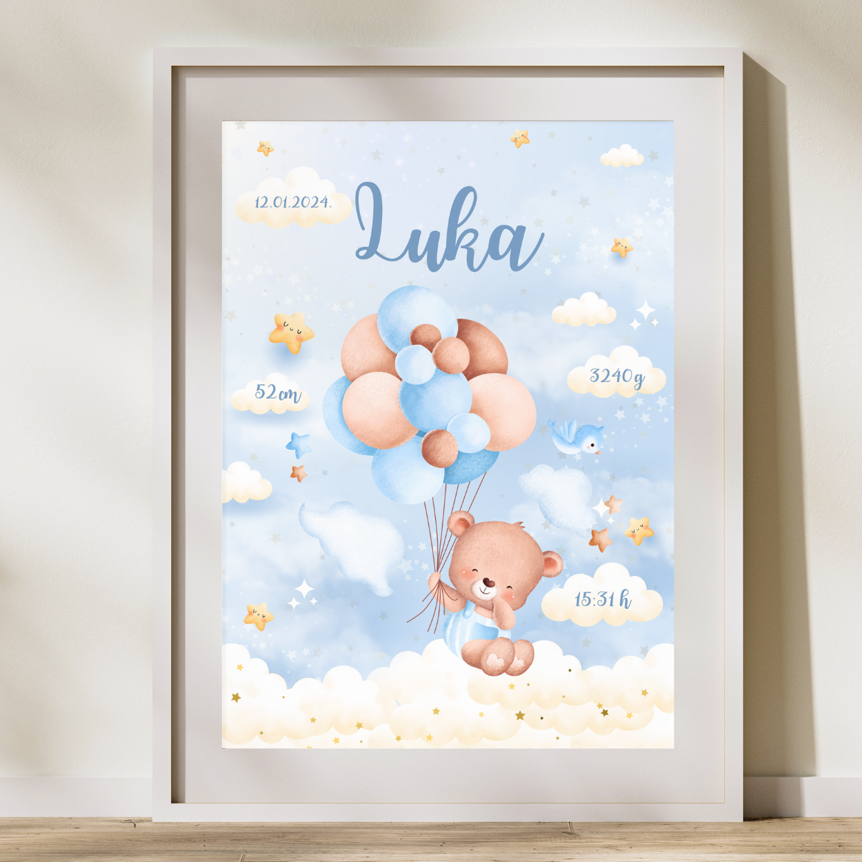 poklon u rodilište za mamu i bebu personalizirani poster poklon okvir za rođenje u rodilište najmlađe unikat personalizirano po tvojim željama ideje za krštenje babinje