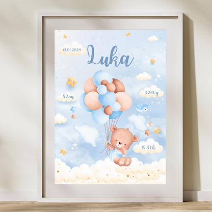 poklon u rodilište za mamu i bebu personalizirani poster poklon okvir za rođenje u rodilište najmlađe unikat personalizirano po tvojim željama ideje za krštenje babinje