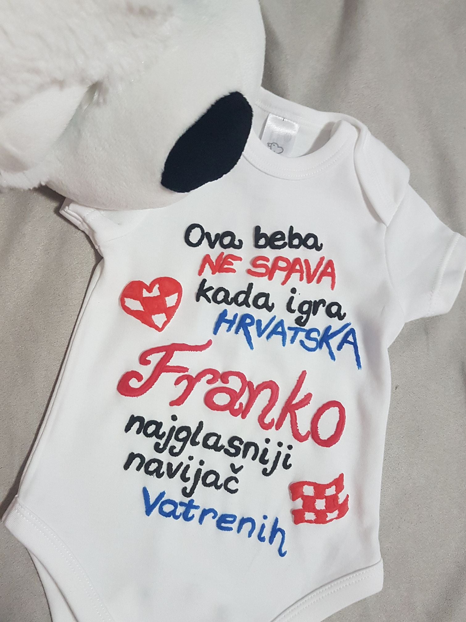 personalizirani navijački bodi za djecu hrvatska vatreni