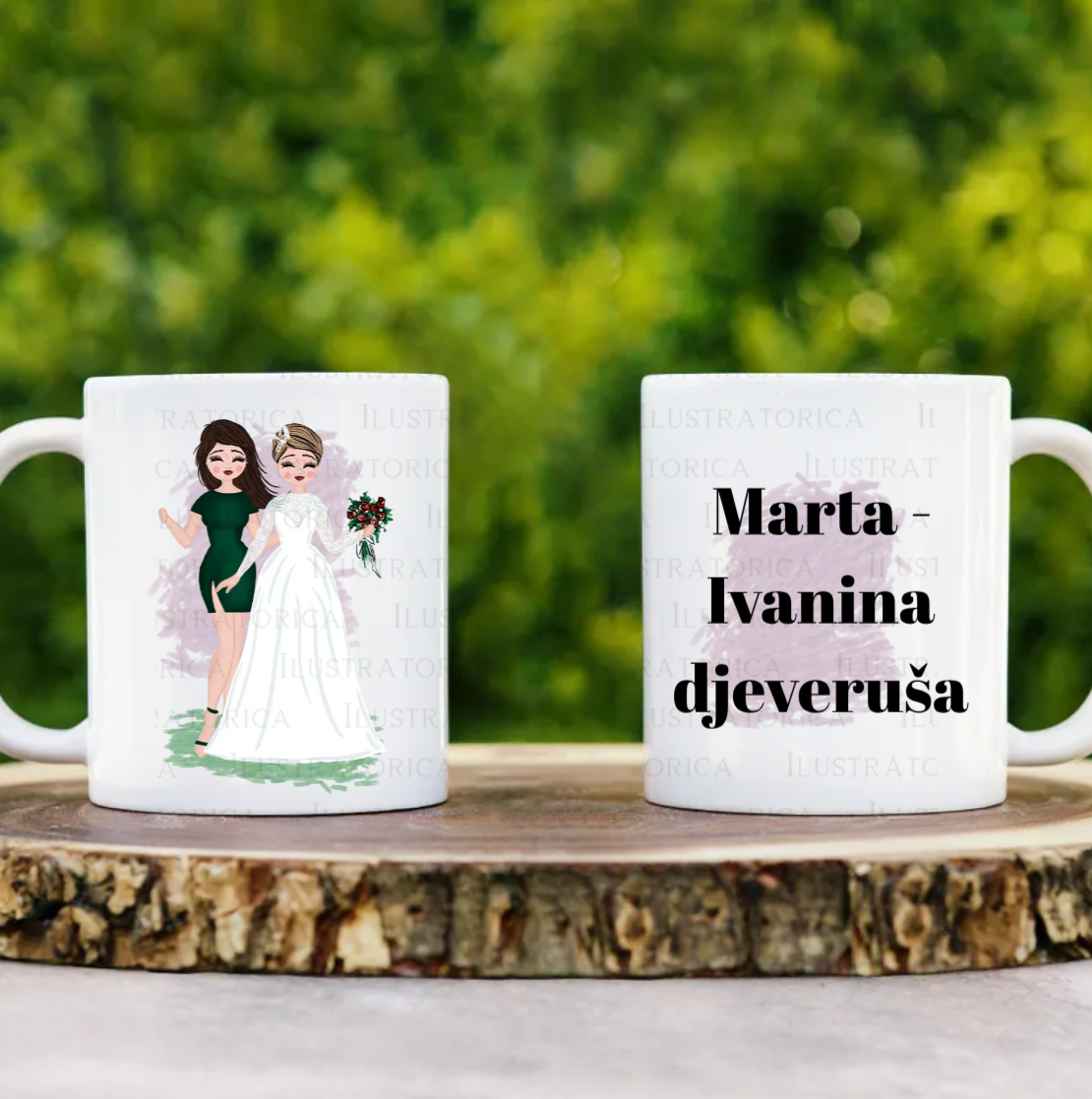 pokloni za djeveruše djevojačku personalizirana šalica s printom unikatna poklon za prijateljicu kumu pitanje za kumstvo hoćeš li biti moja kuma personalizirani pokloni šalica s printom po želji najbolje prijateljice poklon za najbolju frendicu kumu