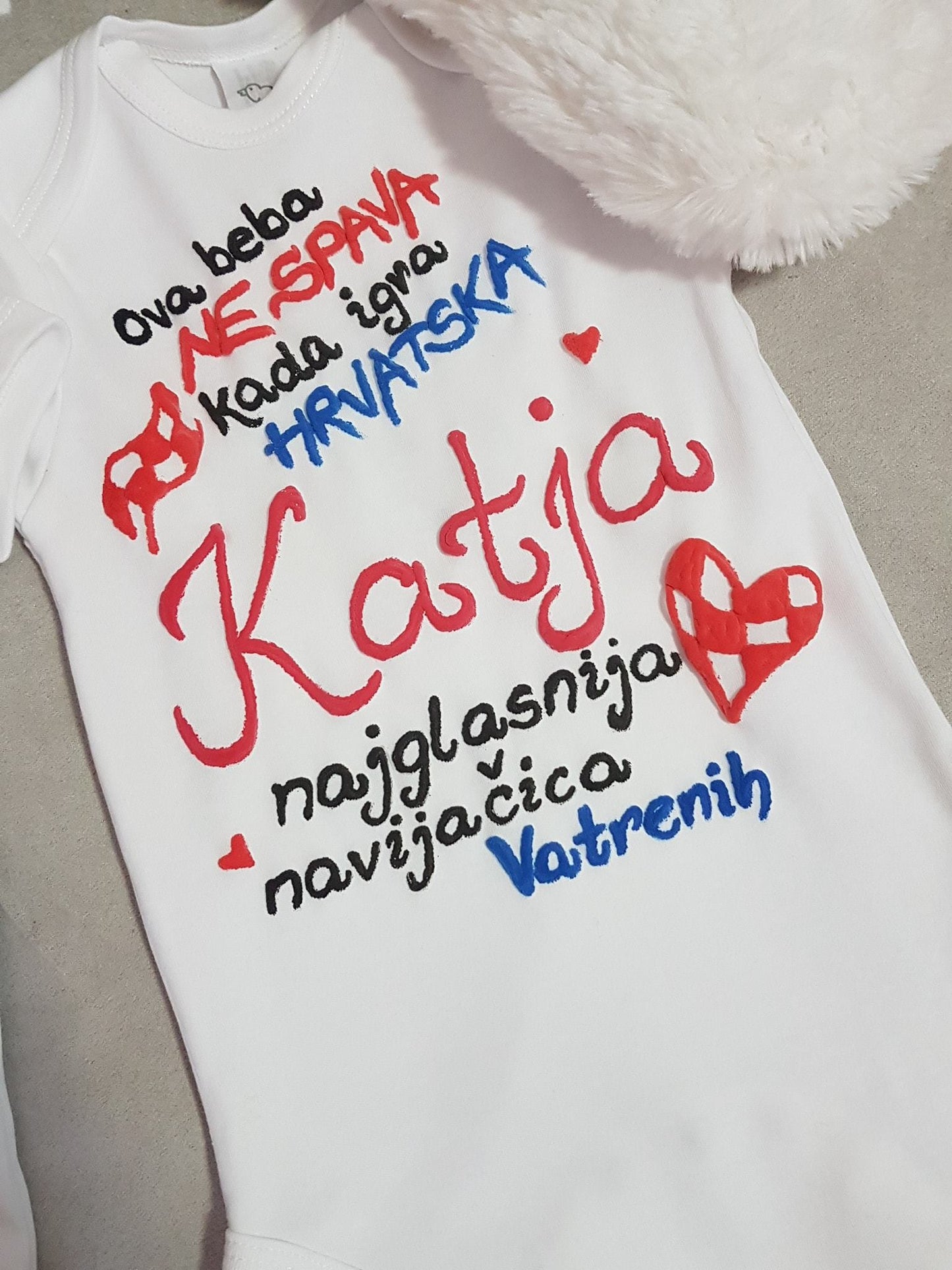 personalizirani navijački bodi za djecu hrvatska vatreni