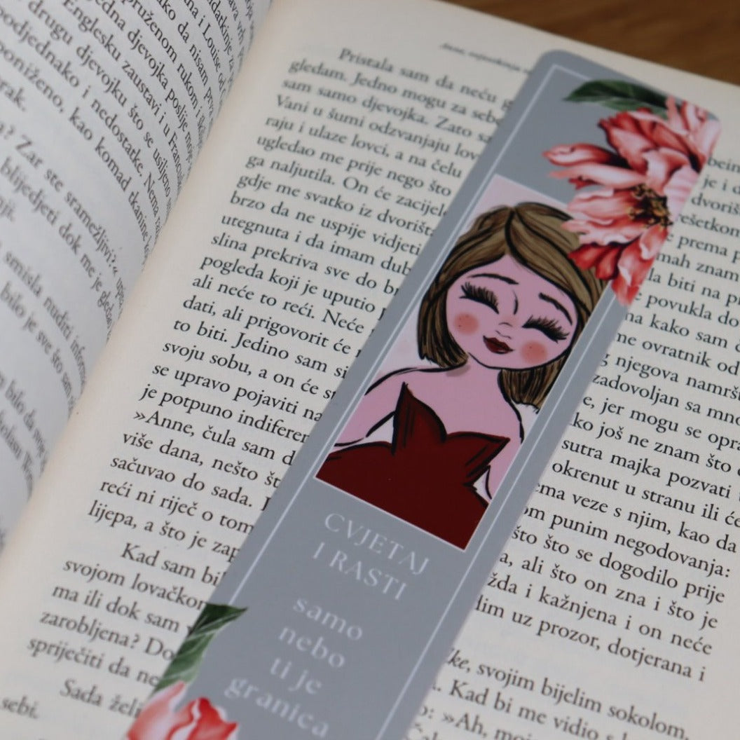 označivač stranica bookmark, straničnik, volim čitati, knjižara, personalizirani, personalizirano, poklon uz knjigu