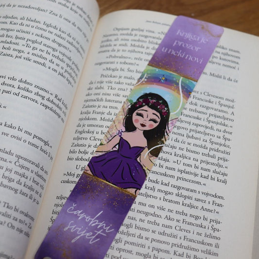 označivač stranica bookmark, straničnik, volim čitati, knjižara, personalizirani, personalizirano, poklon uz knjigu